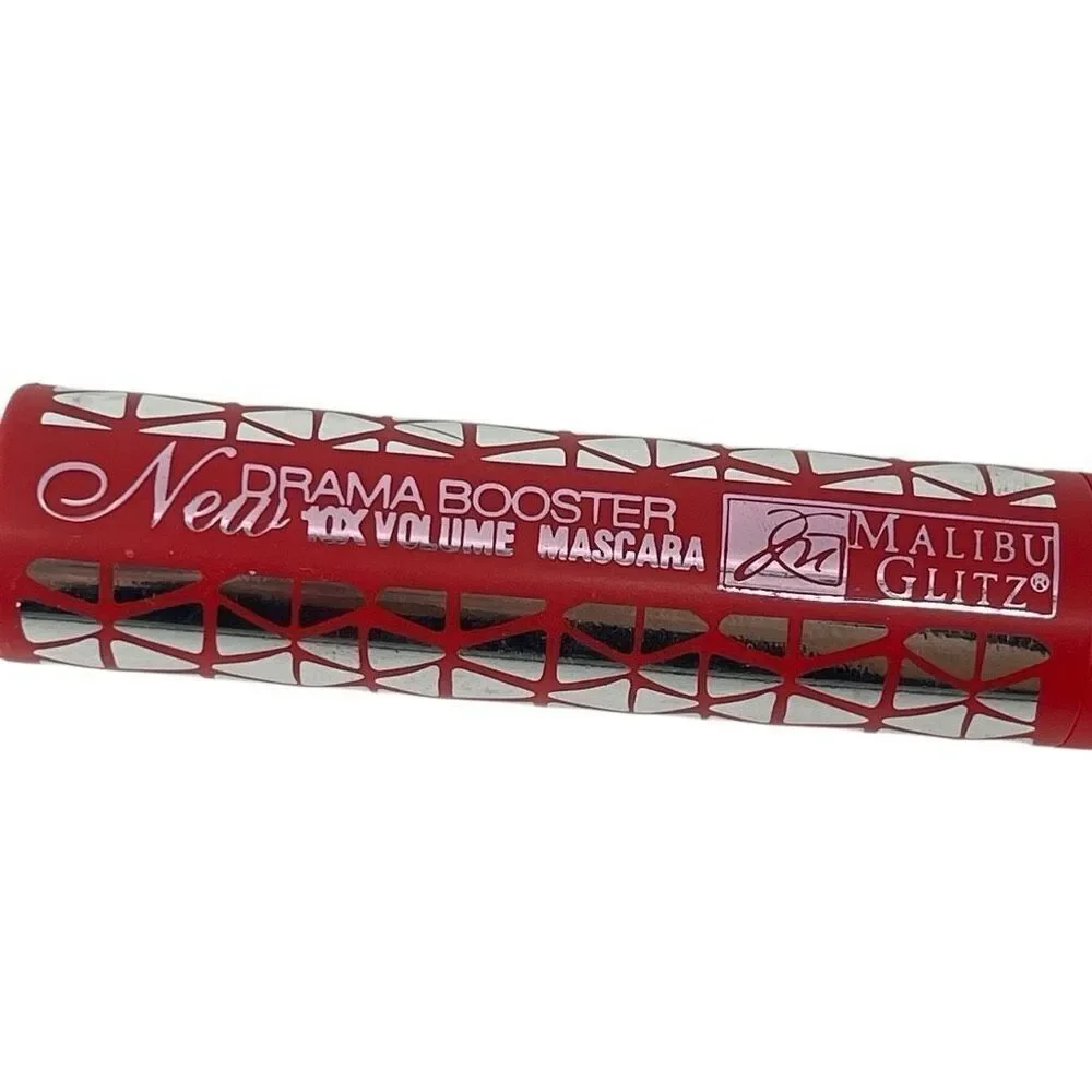 Malibu Glitz Women’s New Drama Booster 10X Volume Black Mascara .39oz / 11g
